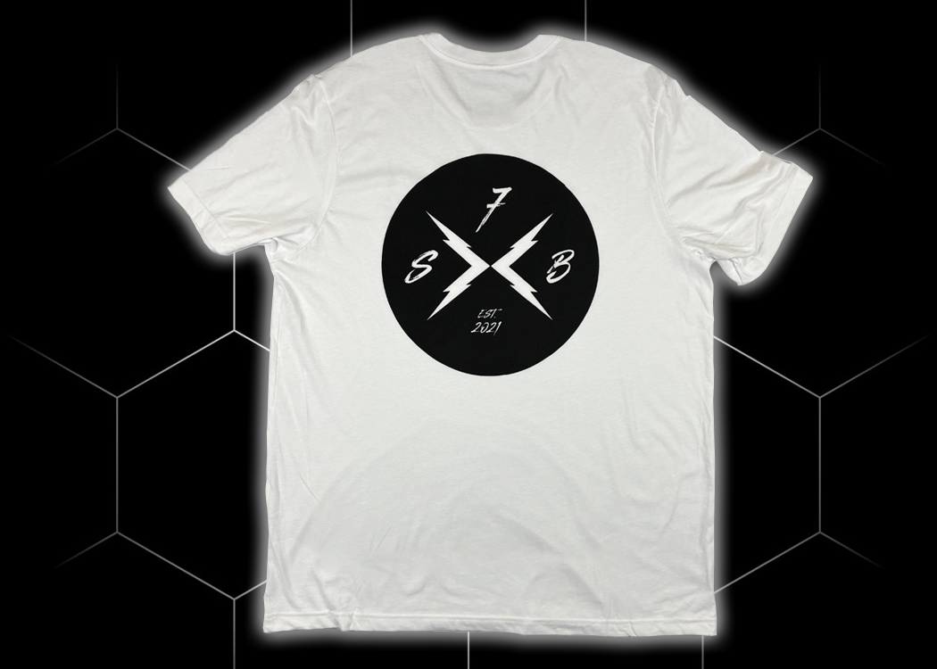 Branded White T-Shirt – 7-Strong Brand