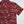 Load image into Gallery viewer, A 3/4 full view of the 7-Strong adult &quot;Smoke Show&quot; button up, a deep maroon red colored shirt with rows of various barbecue and cookout related items and delicacies silhouetted in white.
