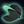 Load image into Gallery viewer, Black snapback hat on a futuristic background, hat features the mint version of the 7-Strong bolt logo. One hat is stacked on the other to illustrate the mint colors brim underneath. 
